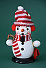 Räucherfigur „Schneemann“ mit Schlitten