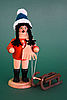 Räucherfigur „Schlittenfahrerin“